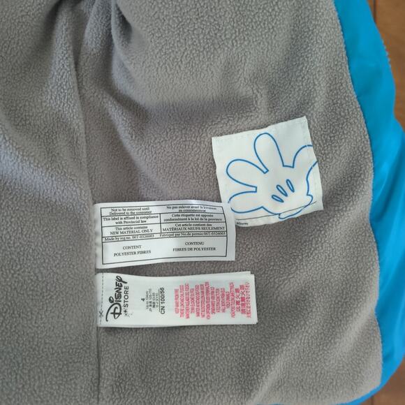 DISNEY store Boys/kids blue Mickey mouse hood/long sleeve down Jacket size 4 EUC - Picture 8 of 12